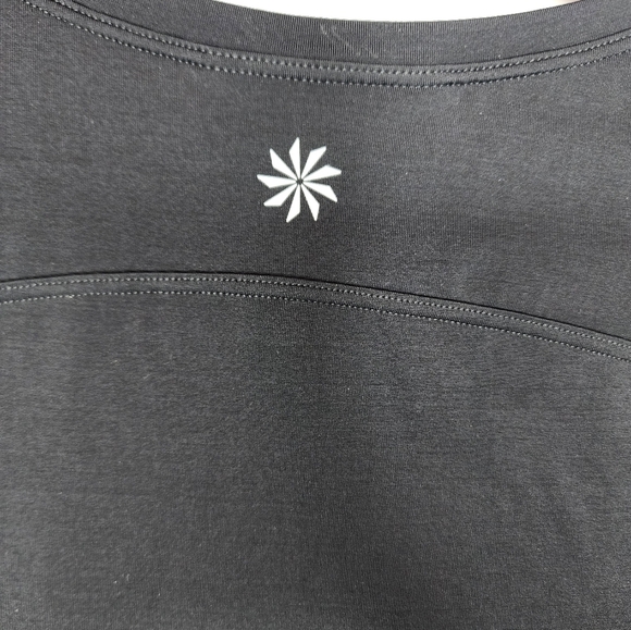 Athleta Ruched Side Tie Black Tank Top Size XS - Picture 2 of 7